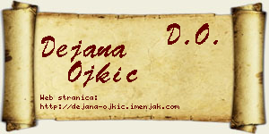 Dejana Ojkić vizit kartica